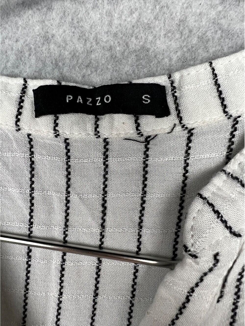 PAZZO Button Up Shirt Dress Womens S Striped Beach Simple Casual - Picture 5 of 9